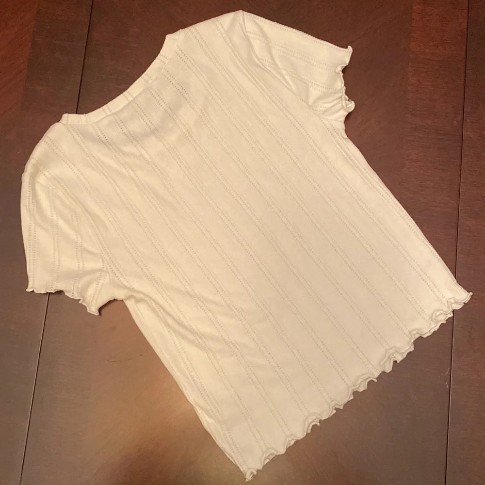 Aeropostale short sleeve tee sz M white EUC - Picture 2 of 3